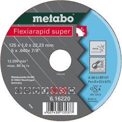 Metabo Flexiarapid super 125x1,0x22,23 Inox, Trennscheibe, gerade Ausführung (616220000)