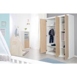 Roba Kleiderschrank 'Gabriella', Schrank Babyzimmer, 3 Türen, 2 Kleiderstangen; Kinderzimmer