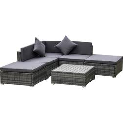 OutSunny 6 Pieces Outdoor Lounge Set