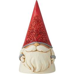 Jim Shore Enesco Heartwood Creek Nordic Noel Floral Hat Gnome Figurine