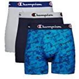 Champion Men's Retro Shorts 3-pack - Blue Print Logo/Navy/Silverstone