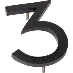 Metal Products Inc. 4 Floating Mount House Number Metal H