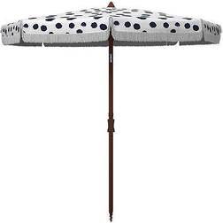 Safavieh Outdoor Umbrellas WHITE/NAVY 6.5' Polka Dot Sydney