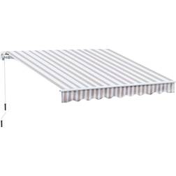 OutSunny 10' Manual Retractable Awning