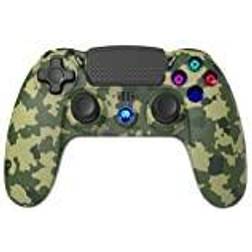 Trade Invaders Wireless Controller Green Camo Gamepad Sony PlayStation 4