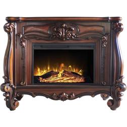 Acme Furniture Versailles Fireplace in Cherry Oak