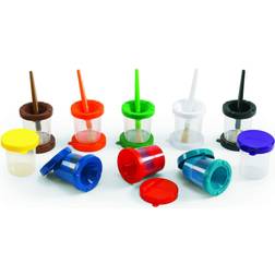 Colorations Air-Tight, No-Mess Paint Cups Set of 10