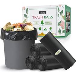 Teivio Trash Bags 330pcs 4gal