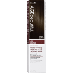 Permanent Liqui-Creme Hair Color Dye, 100% Gray Coverage, 4N Dark Brown