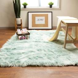 Super Area Rugs Serene Blue, Green, Gray, Brown, White, Black, Pink 60x84"