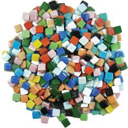 Jennifer's Mosaics 3/8-Inch Classico Mosaic Tiles Color Variety, Assorted Colors, 3-Pound