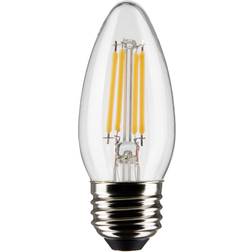 Satco Lighting S21284 4 Watt Vintage Edison Dimmable B11 Medium (E26) Led Bulb Clear