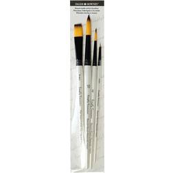 Daler Rowney Simply Simmons Watercolor Brushes Synthetic Wallet 4-Pack