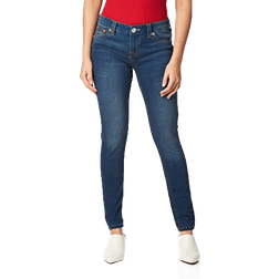 True Religion Women's Jennie Mid Rise Curvy Fit Skinny Ankle Jeans