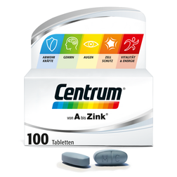 Centrum Vitamine + Mineralstoffe, von A Zink Tabletten, 100 St.