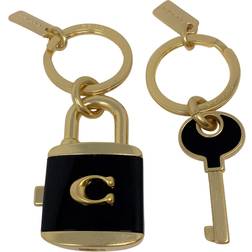 Coach Lock And Key Bag Charm Keyring