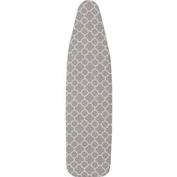 Household Essentials 80098 Ironing Board Cover 100% Cotton Gray Trellis