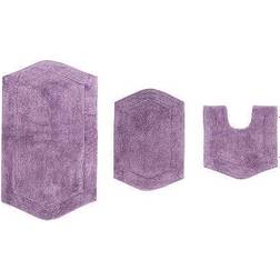 Waterford 3-Piece Set Bath Rug Purple