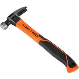 Klein Tools H80816 16-Ounce Smooth Head, Fiberglass Tether Hole Carpenter Hammer