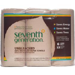 Seventh Generation 13737 Natural Unbleached 100% Recycled Paper Towel Rolls, Case
