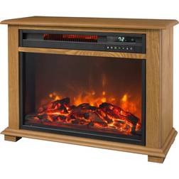 LifeSmart Medium Square Fireplace with Decorative Mantel Trim FP2042