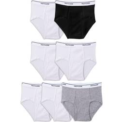 Fruit of the Loom Boy's Assorted Solid Briefs 7 Pack Assorted