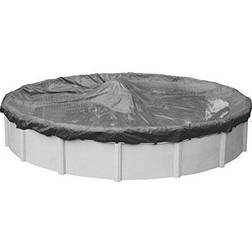 Robelle Ultimate 18 ft. Round Charcoal Solid Above Ground Winter Pool Cover, Grey