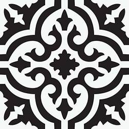 FloorPops! Parma Black 12-in 12-in Peel & Stick Vinyl Floor Tiles 10 Tiles/10 sq.ft
