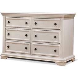 Sorelle Furniture Portofino Double Dresser in Brushed Ivory Brushed Ivory