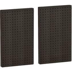 Azar Displays 771322-BLK Black Pegboard Wall Panel Storage Solution Size: 22 x 13.5 2-Pack