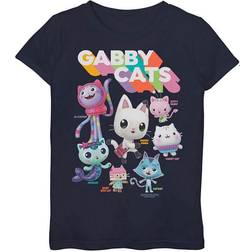 Fifth Sun Girls 7-16 Gabby's Dollhouse Gabby Cats Graphic Tee, Girl's, Size: Small, Pink