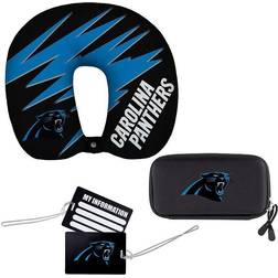 The Northwest Carolina Panthers Four-Piece Travel Neck Pillow Multicolor