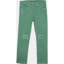 Hudson Jeans Girls' Straight Leg Stretch Twill Pant, Posy Green