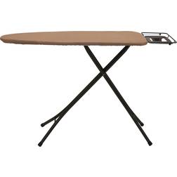 Household Essentials Mega Wide Top Ironing Board with Iron Rest & Hanger Bar Brown