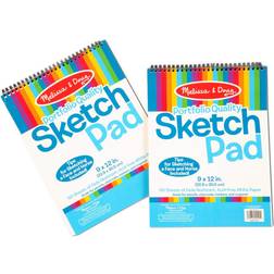 Melissa & Doug Sketch Pad 9 x 12 inches 50 Sheets, 2-Pack