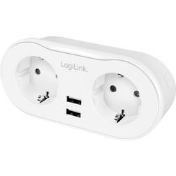 LogiLink Funksteckdose SH0102, 2-fach, 2x USB, Smart