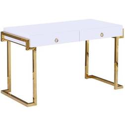 Best Master Furniture BA213 Gold Kendrick Writing Desk