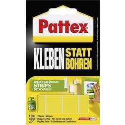 Pattex Klebestreifen »Kleben statt Bohren«, weiß,10 Streifen