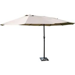 Costway Double-Sided Market Twin Patio Umbrella 179.9"