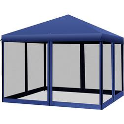 OutSunny Pop-up Canopy Vendor Tent