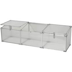 OutSunny Vented Cold Frame Mini Greenhouse 71x21" Aluminum Polycarbonate
