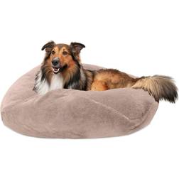 FurHaven Pet Bed for Dogs Cats Beanbag-Style Plush Nest