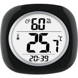 Taylor 6669386 Hygrometer, Temperature Time Thermometer, Black