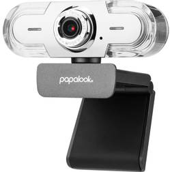 Papalook webcam 1080p with microphone, pa452 pro full hd pc web camera for video calling, manual focus and usb camera for deskt