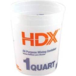 HDX Leaktite 1 Qt. White Multi-Mix All Purpose Mixing And Storage Container