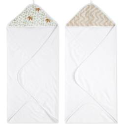 Aden + Anais Baby 2-Pk. Essential Hooded Towels Tan