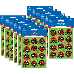 Carson Dellosa CD-168028-12 Ladybugs Shape Stickers 72 Per Pack Pack of 12