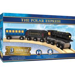 masterpieces the polar express real wood toy train set