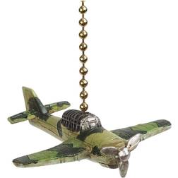 Clementine Fighter Plane Ceiling Light Dimensional