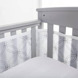 BreathableBaby Mesh Crib Liner Deluxe Embroidered Collection